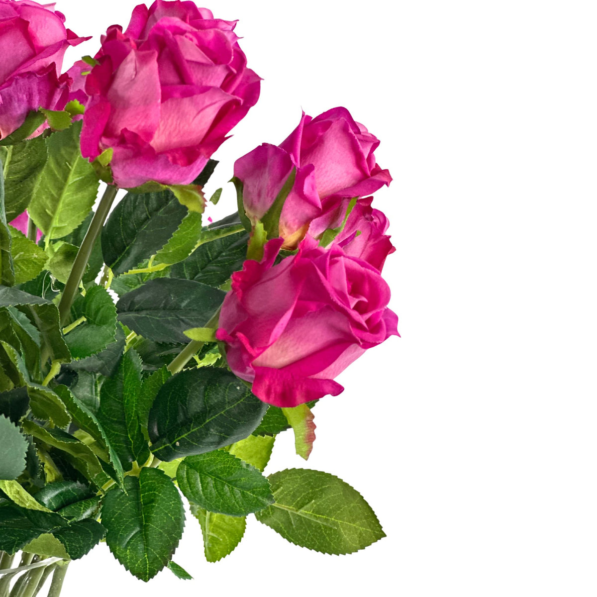 Rose Purple Arrangement in Glass Vase