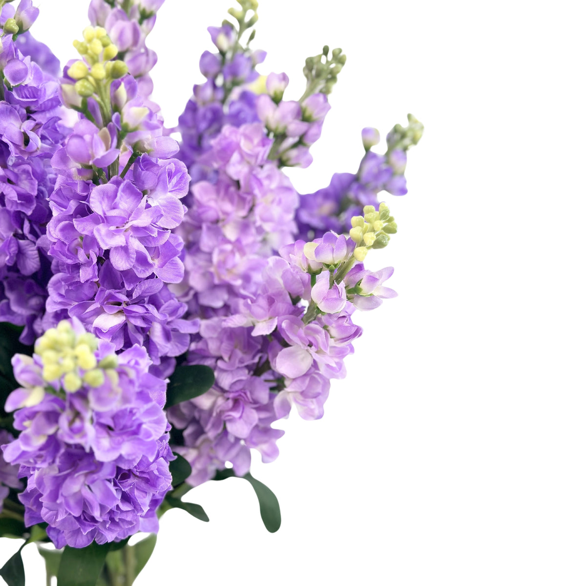 Snapdragons Purple Arrangement in Glass Vase