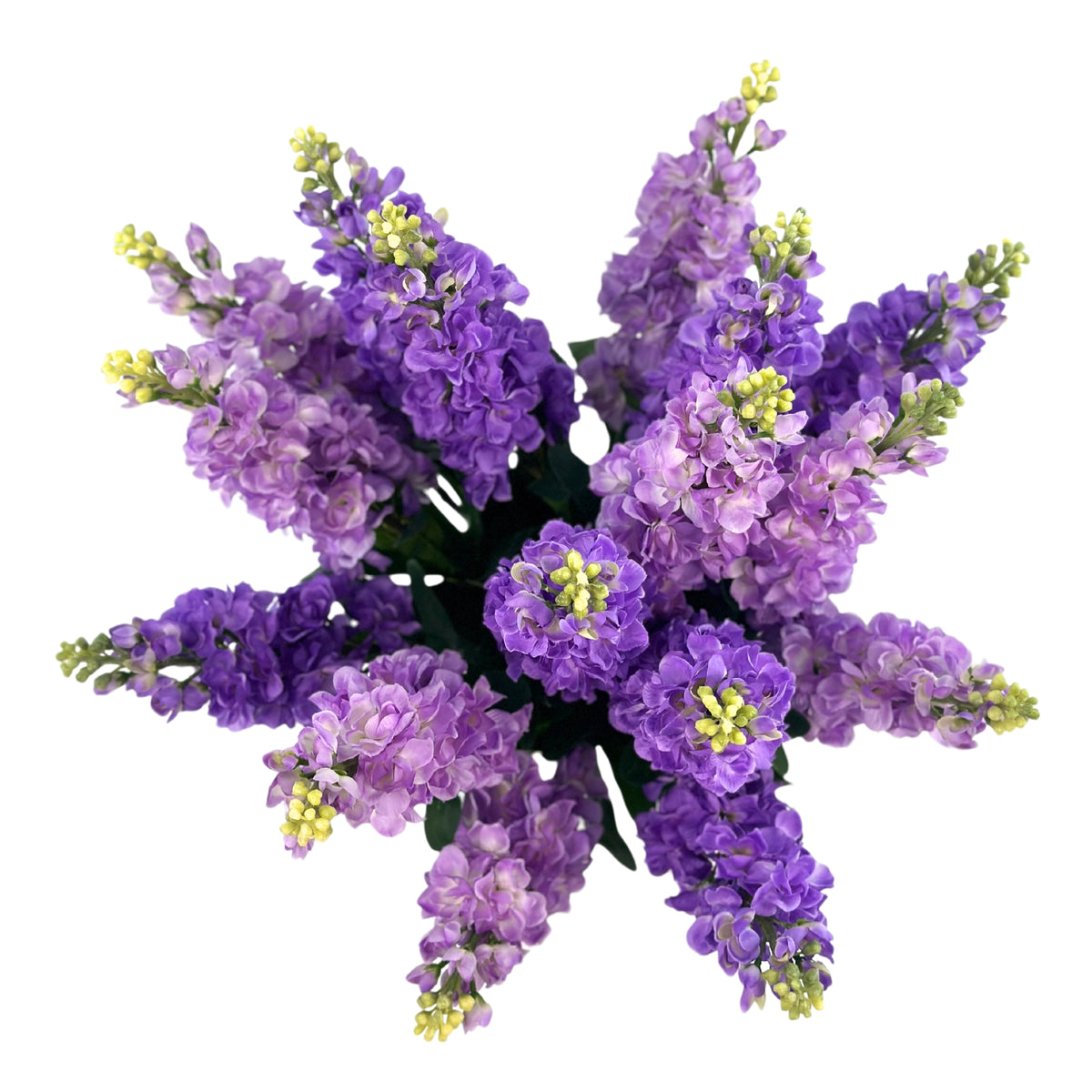 Snapdragons Purple Arrangement in Glass Vase