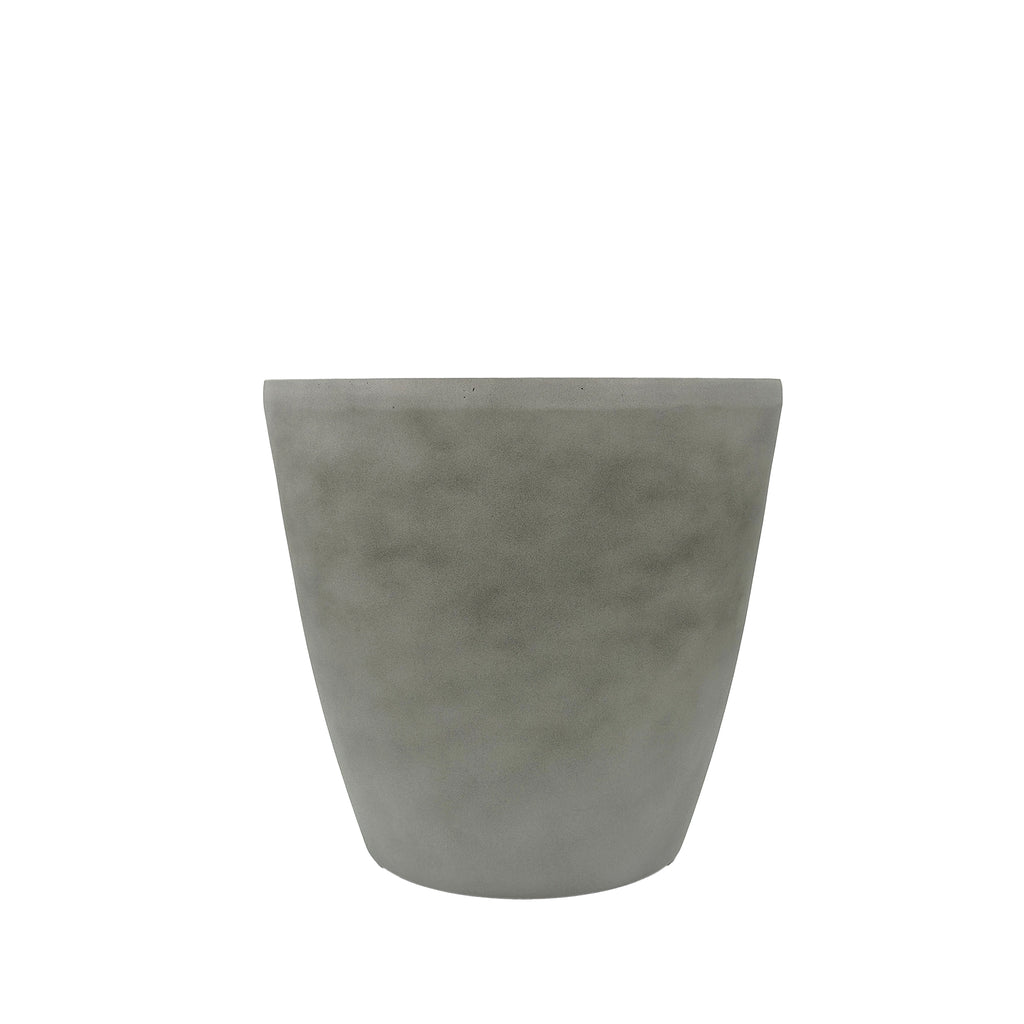 Essex Planter 35cm, Cement texture.Can be used indoors and outdoors, Light weight and weather resistant, Side view.