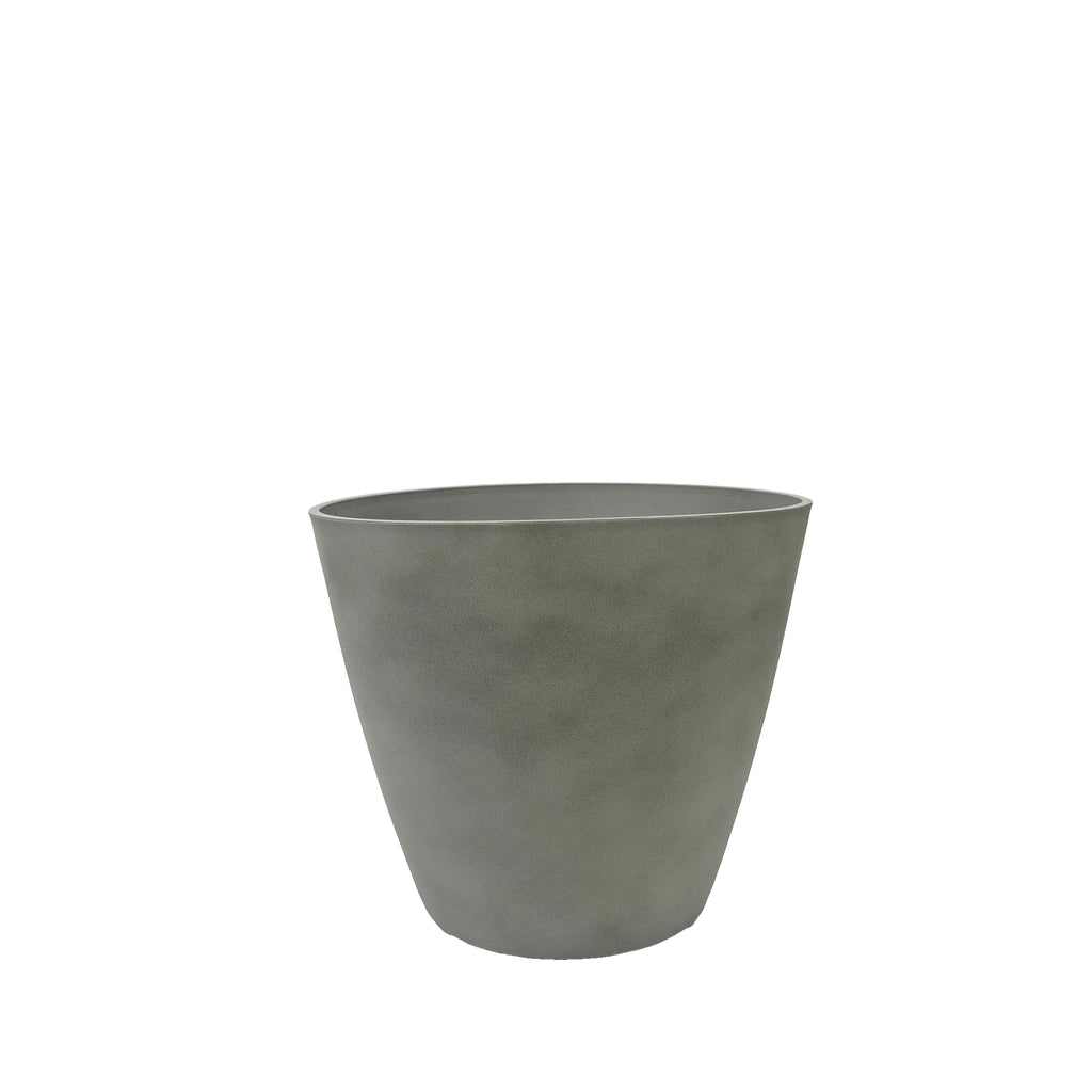 Essex Planter 28cm, Cement texture.Can be used indoors and outdoors, Fits just about anywhere, Light weight and weather resistant.