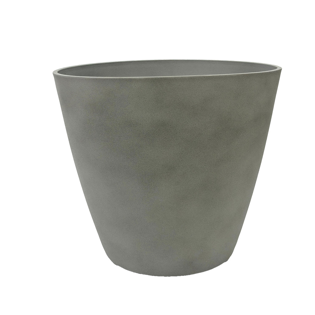 Essex Planter 50cm, Cement texture.Can be used indoors and outdoors, Light weight, Eco friendly and weather resistant.