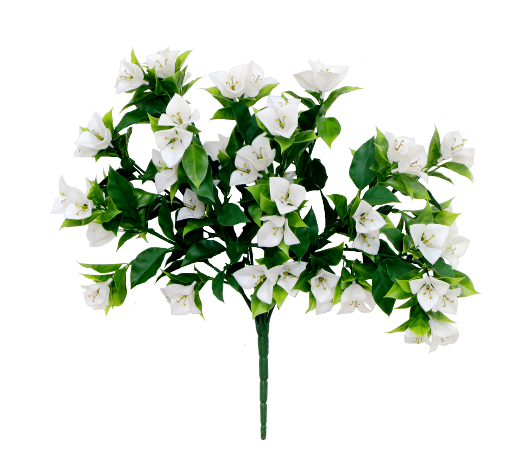 Bougainvillea UV Pick (WH) 50cm - Plant Couture - Artificial Plants