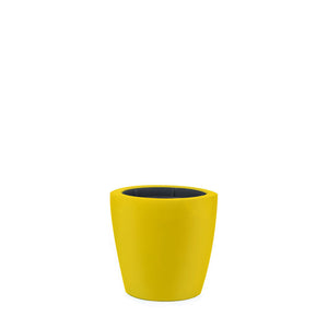 Plant Couture - Dior B Fiberglass Pot - Traffic Yellow 