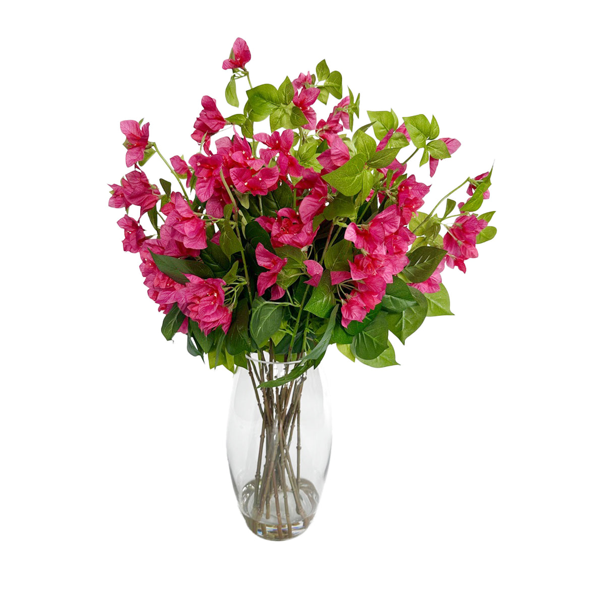 Bougainvillea Flower Arrangement in Glass Vase