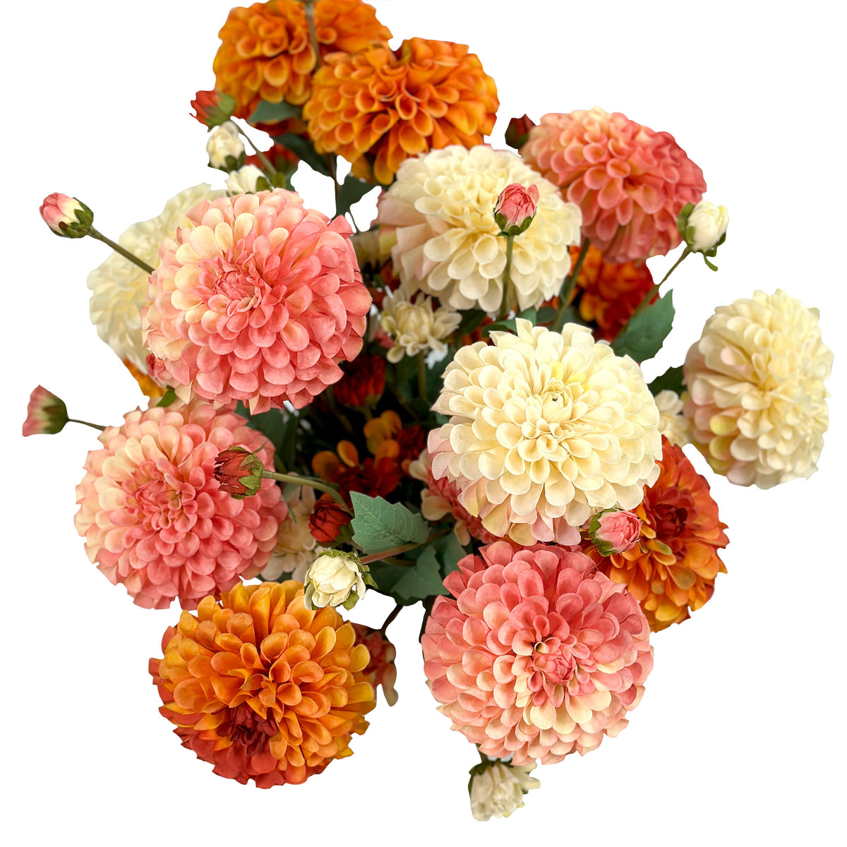 Dahlia Arrangement In Ceramic Vase