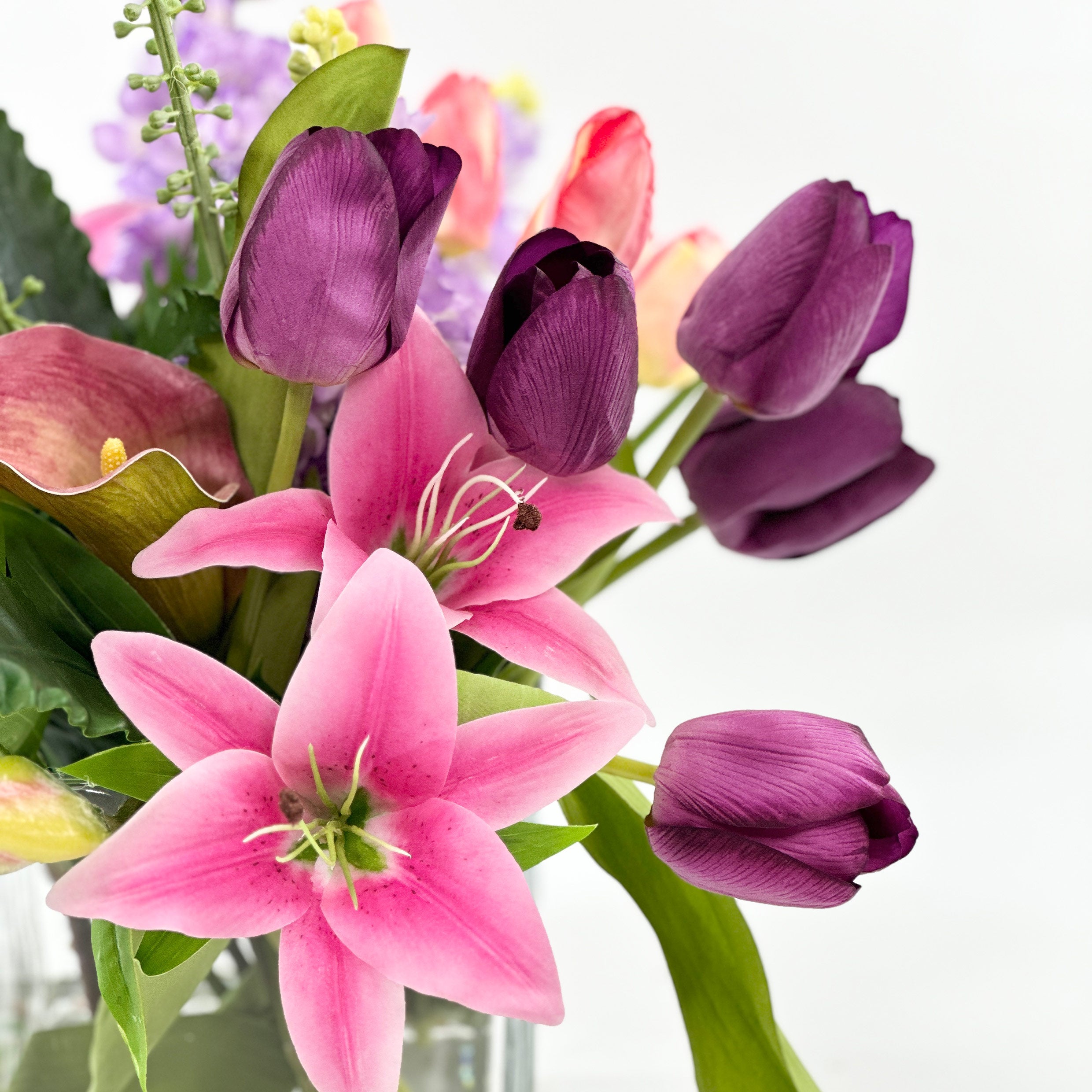Mixed Pink and Purple Tiger & Arum Lily Tulip Snapdragon - Plant