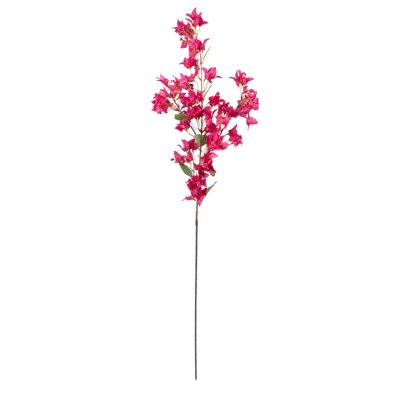 Bougainvillea Pink Silk Flower Stem - 115cm. Long stem view. Buy from Plant Couture.