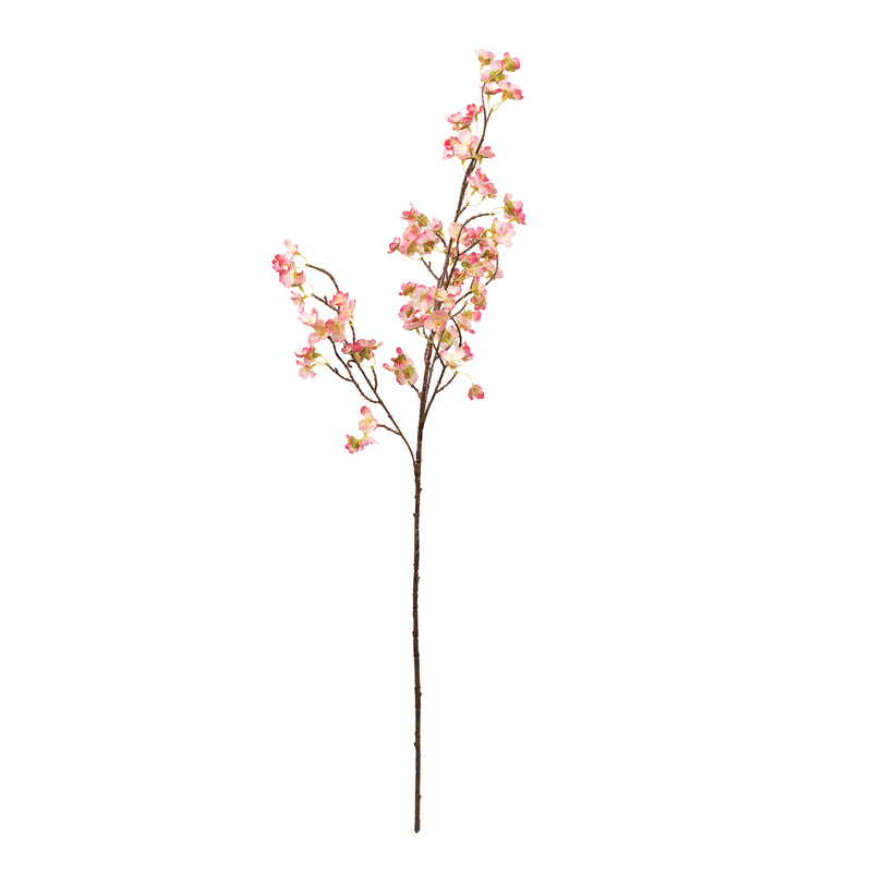 Cherry Blossom Dark Pink White Silk Flower Stem. At 102cm, a bunch of these stems add a dramatic statement to any room. Buy from www.plantcouture.co.za