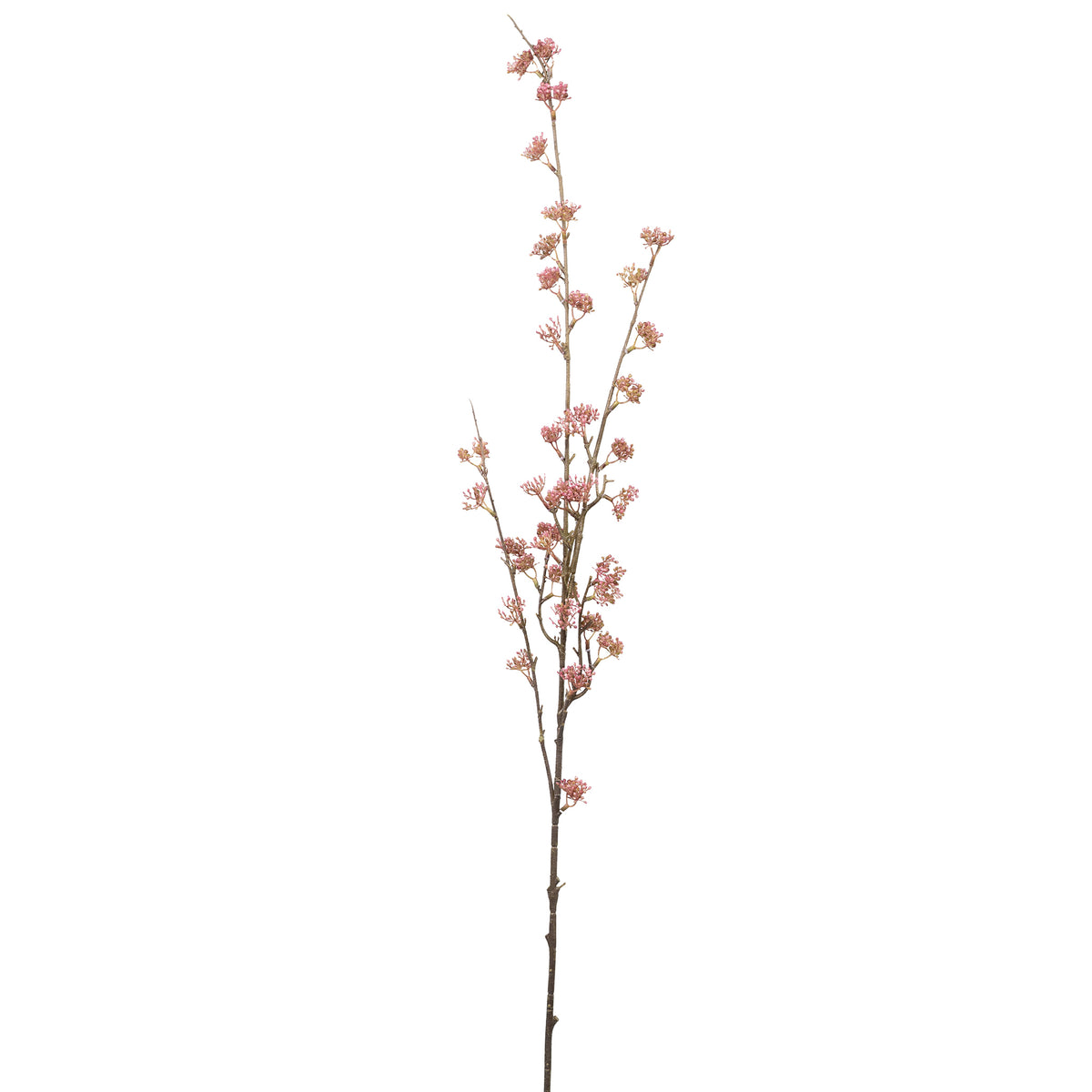 Berry Spray Pink Silk Flower Stem