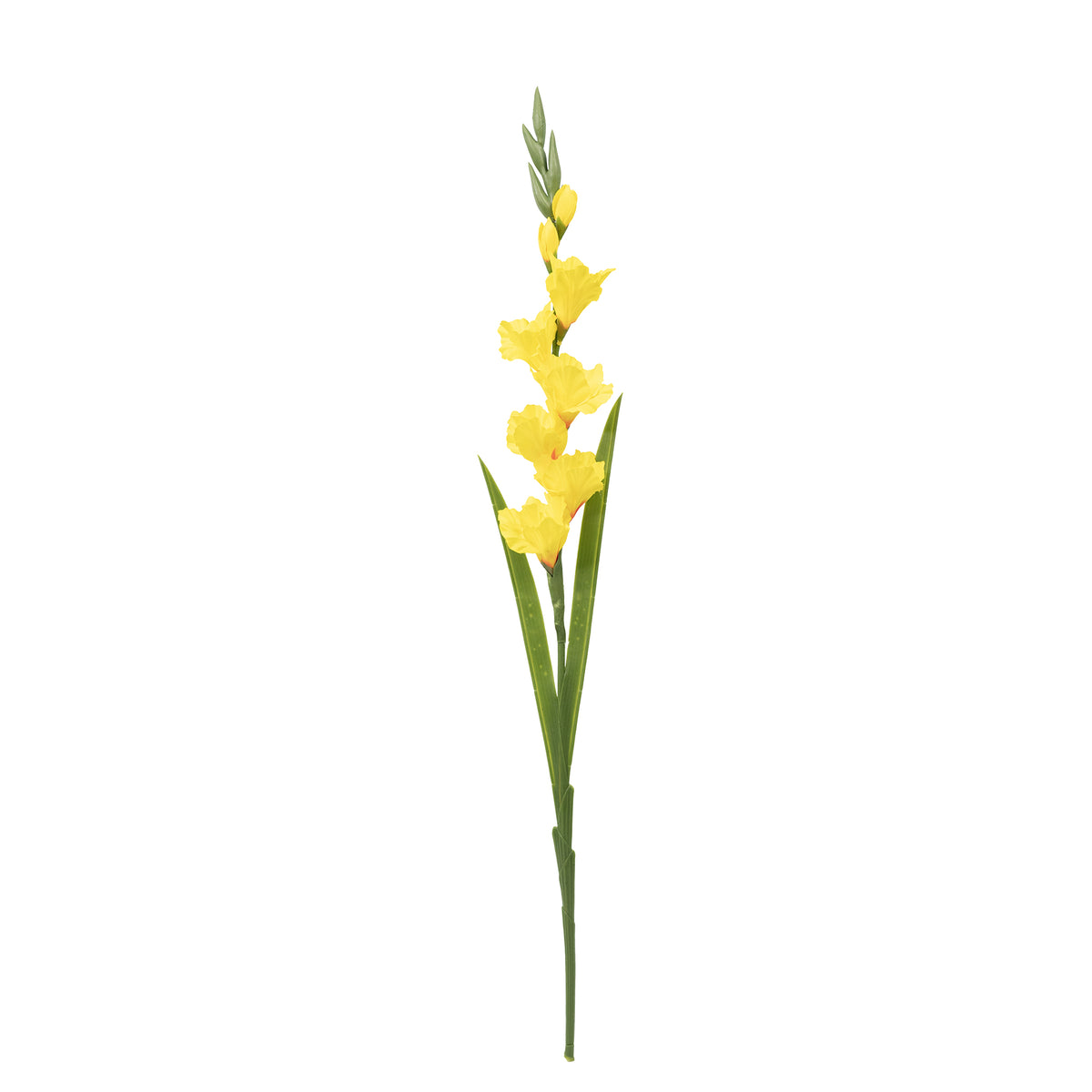 Gladiolus Yellow Silk Flower Stem - 90cm