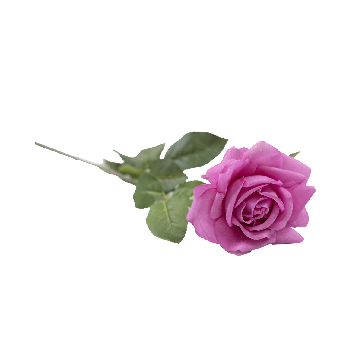 Tea Rose Purple Flower Stem - 75cm