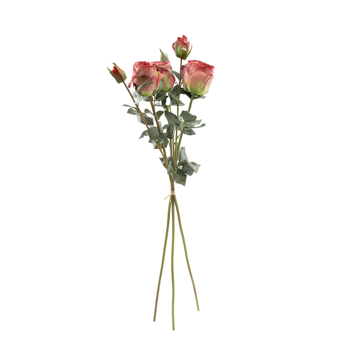 Rose Antique Red Flower 3 Bundle - 65cm