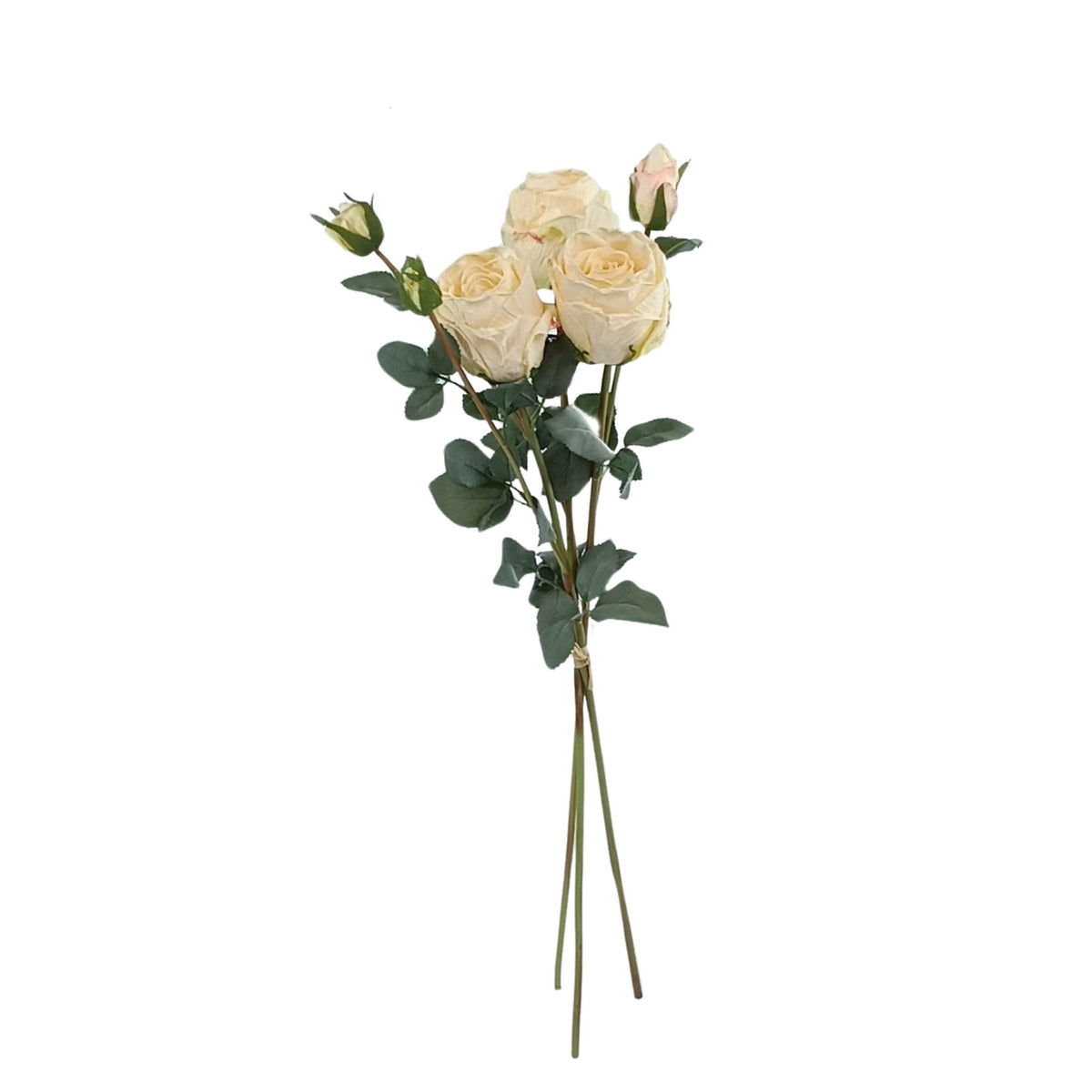 Rose Antique Beige Flower 3 Bundle - 65cm