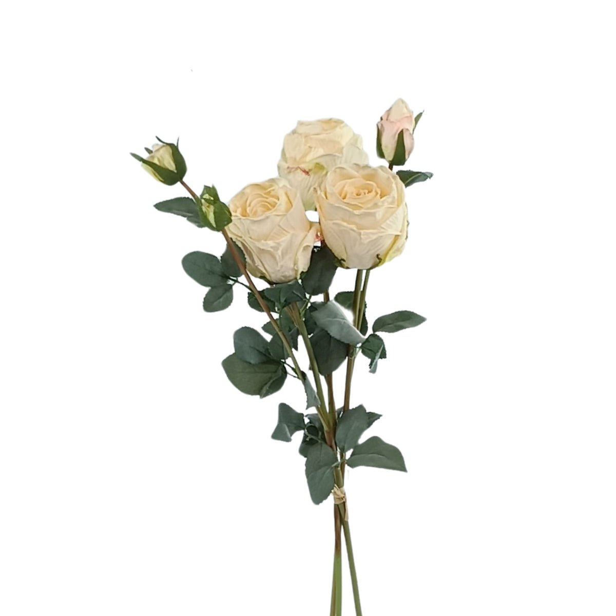 Rose Antique Beige Flower 3 Bundle - 65cm