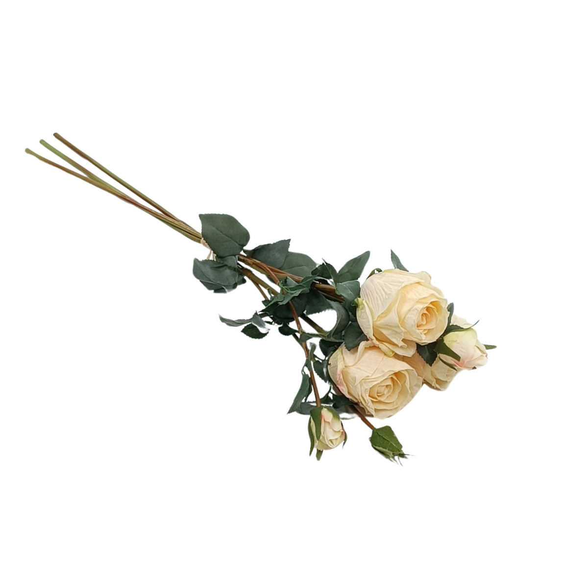 Rose Antique Beige Flower 3 Bundle - 65cm