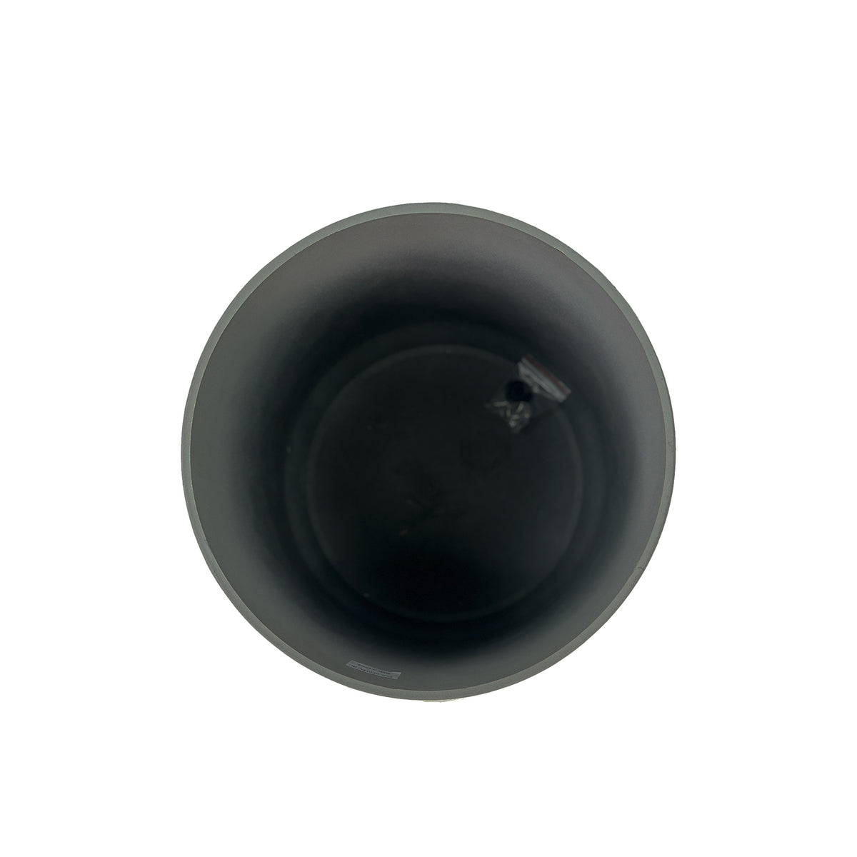 Cylindrical sage pot 43x43.5cm, Cement textured finish and made from light polyresin that is eco-friendly, Top view