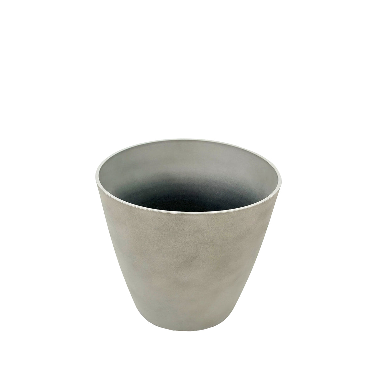 Essex Planter 35cm, Cement texture.Can be used indoors and outdoors, Light weight and weather resistant, Front view.