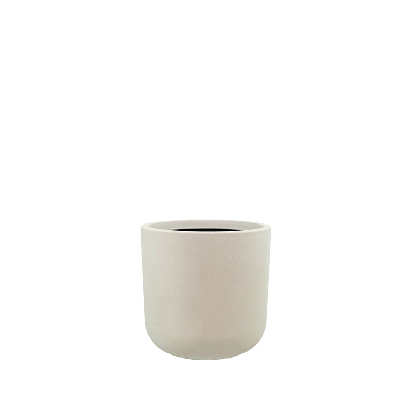 Lightweight Newport Planter L Polyresin pot in Chalk beige colour