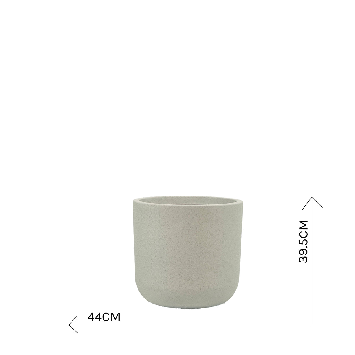 Newport Planter Medium 35x36cm Chalk Beige