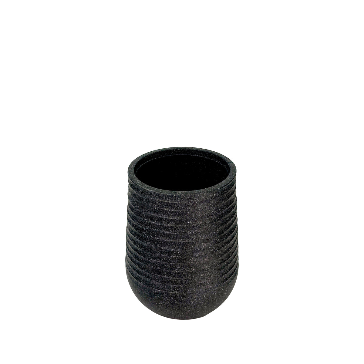 Artimis Mediterranean Beige Pot 28x37cm Terrazzo style, small size, eco-friendly & weatherproof. Lightweight, Front view.