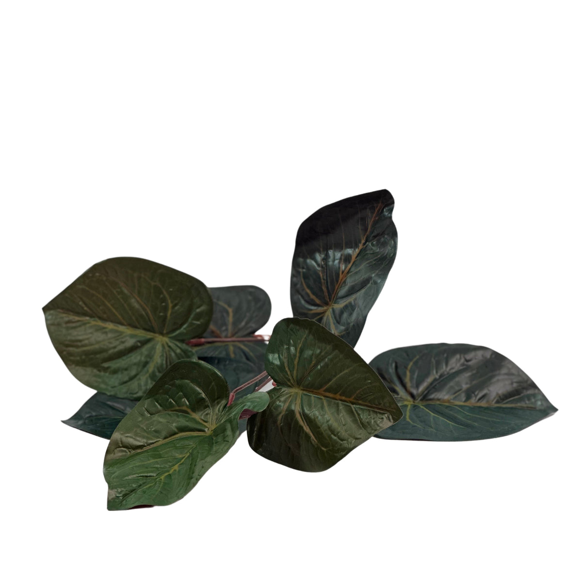 anthurium leaf artificial Filler Anthurium Real Touch Bunch 9 Leaves 45cm