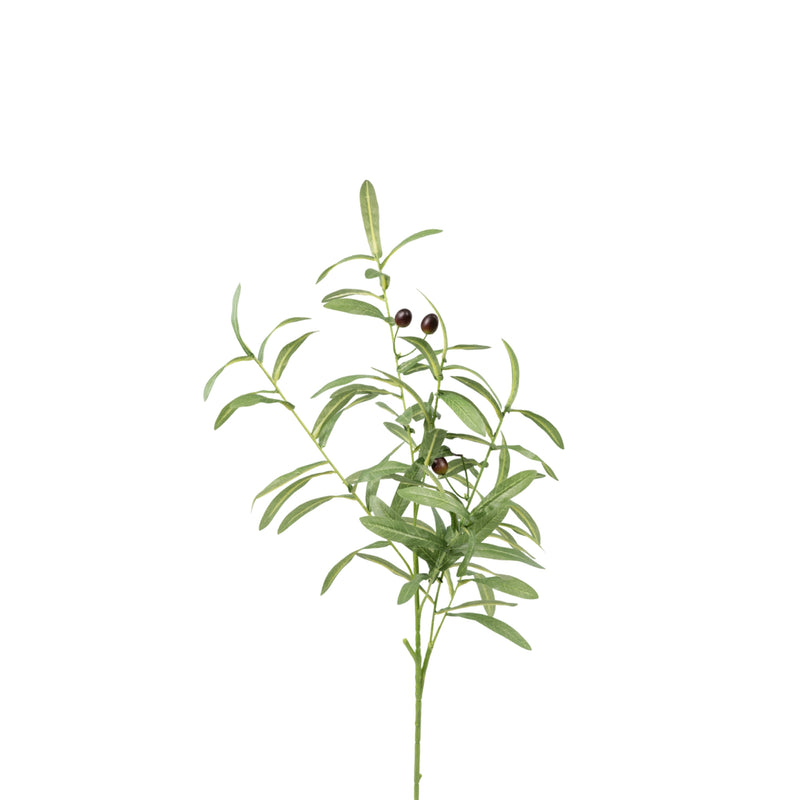 Olive Branch with Fruit - 90cm. Silk flower stem available from Plant couture.