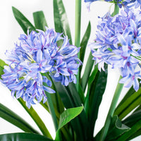 Plant Couture - Artificial Plants - Agapanthus 103cm - Close Up Of Flowers , Leaves And Stems 