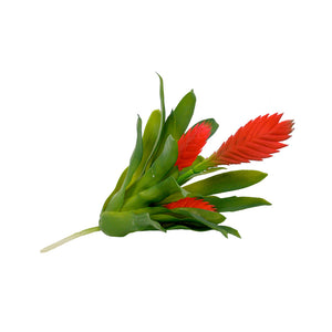 Plant Couture - Artificial Plants - Succulent Bromelia Vriesia Red 35cm - Side 
