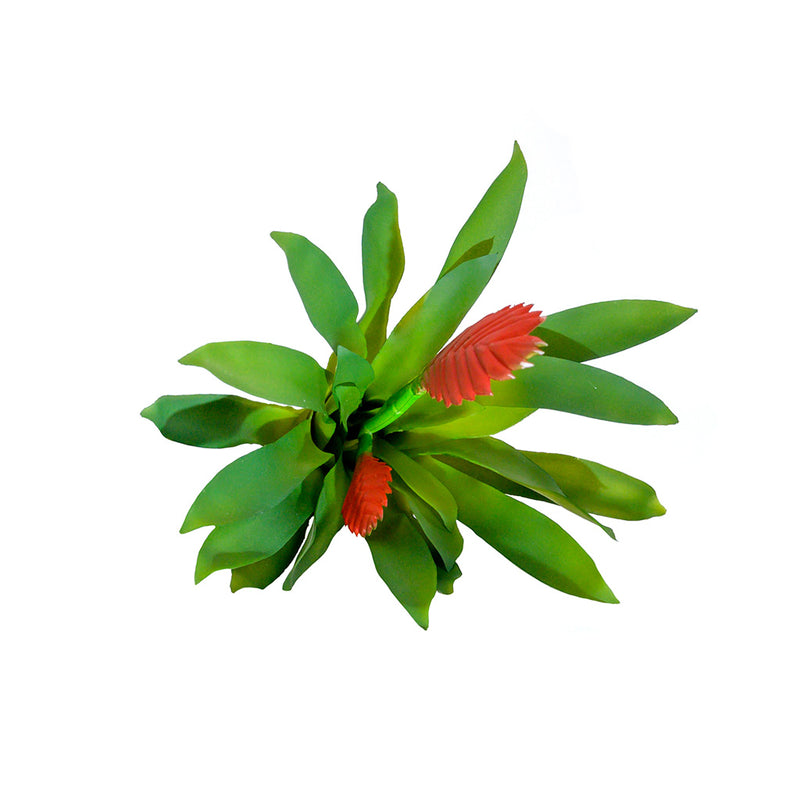 Plant Couture - Artificial Plants - Succulent Bromelia Vriesia Red 35cm - Top