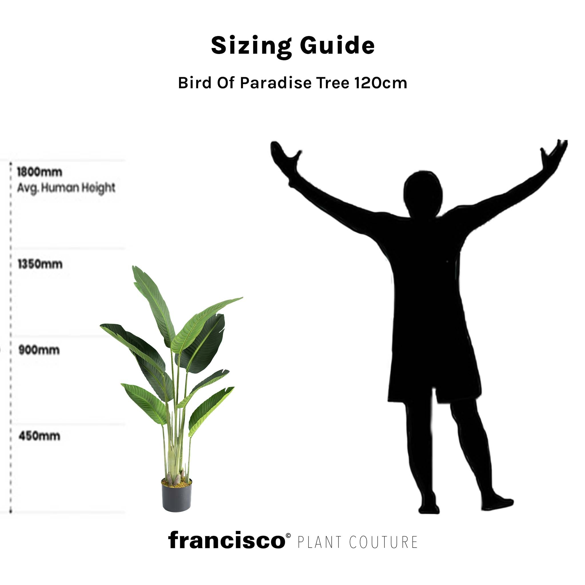 Bird Of Paradise Tree 120cm - Artificial Tree - Plant Couture