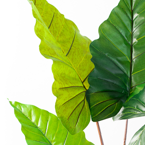 Plant Couture - Artificial Plants - Elephant Ear 120cm - Close Up Of Leaves 