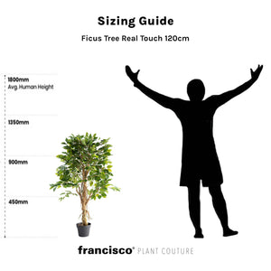 Ficus Tree Real Touch 120cm - Plant Couture - Artificial Plants