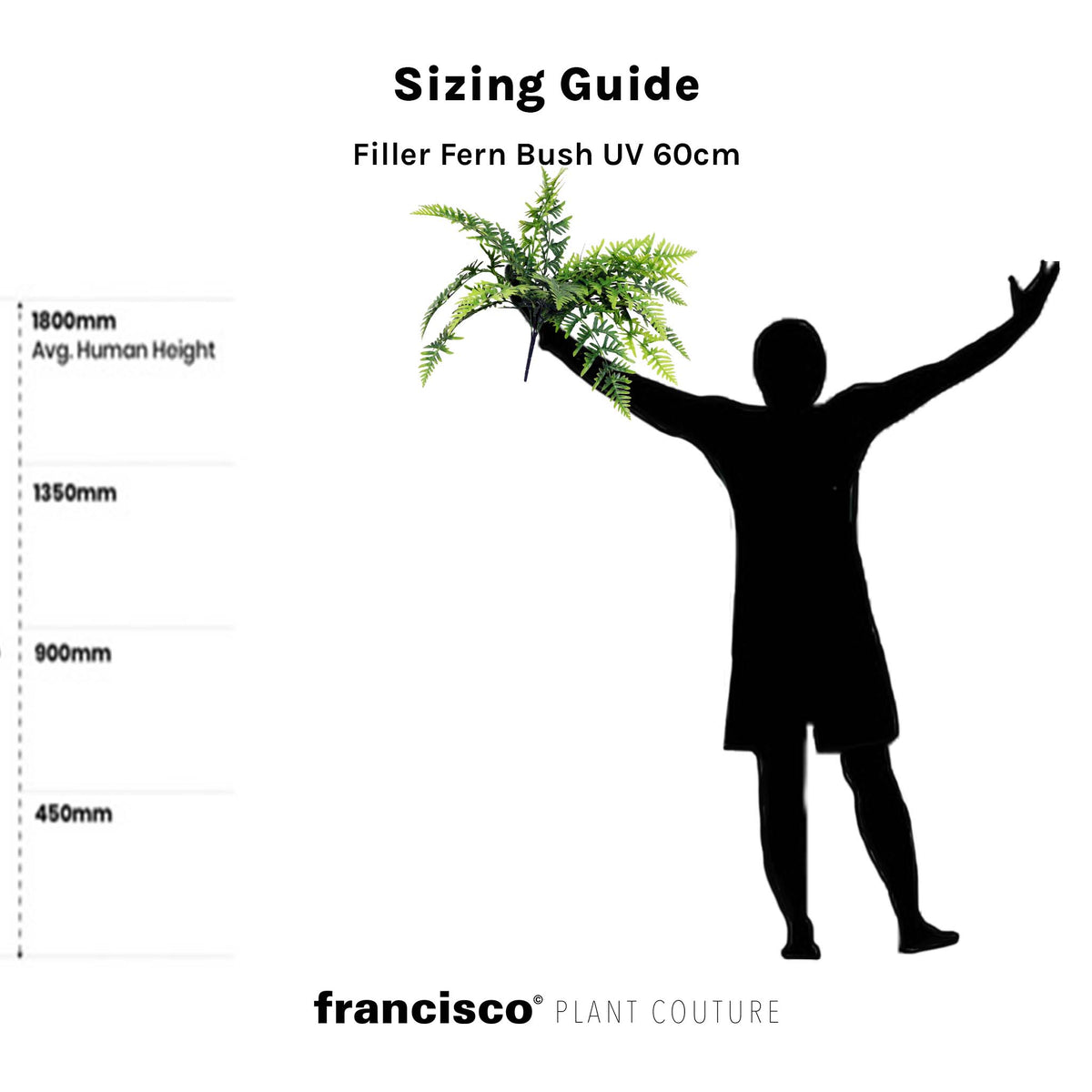 Filler Fern Bush UV - 60cm