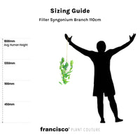 Filler Syngonium Branch 110cm - Plant Couture - Artificial Plants