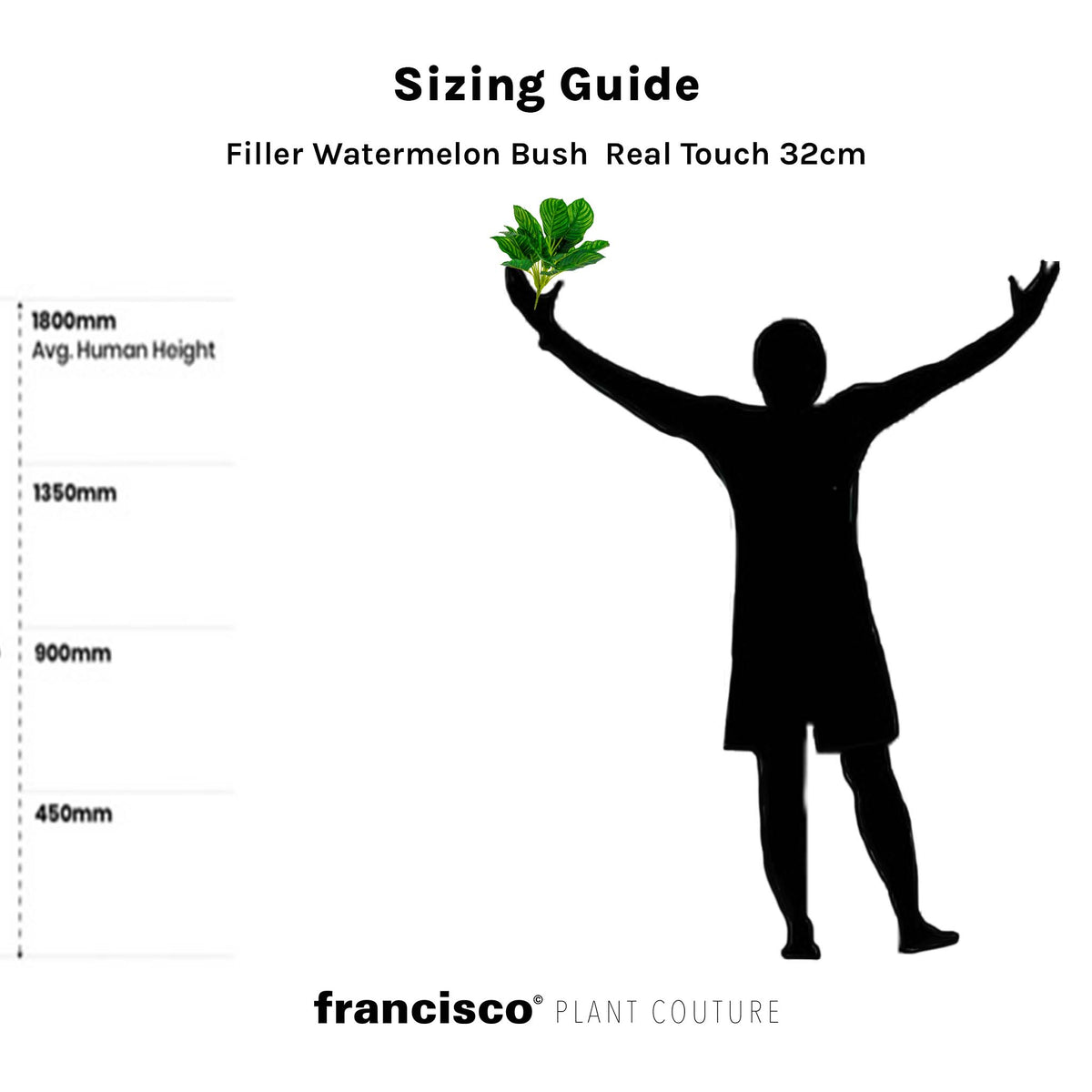 Filler Watermelon Bush  Real Touch - 32cm