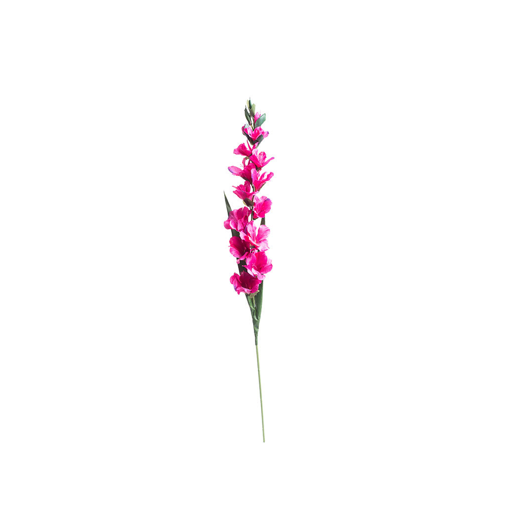 Single Stem Artificial Gladioulus Fushia 100cm