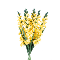 Gladiolus Yellow 100cm - Silk Flower Stems