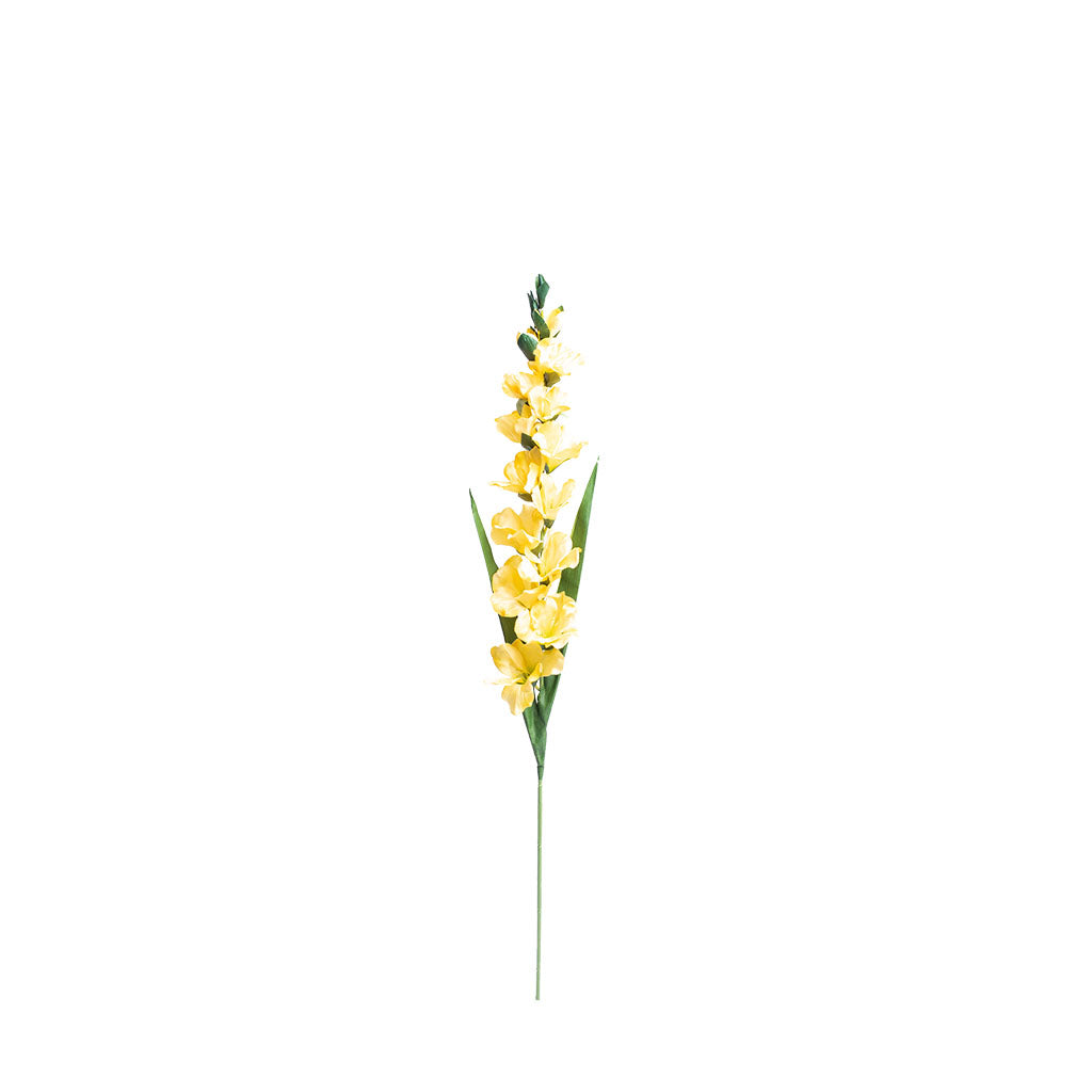 Gladiolus Yellow Silk Flower Stem - 100cm