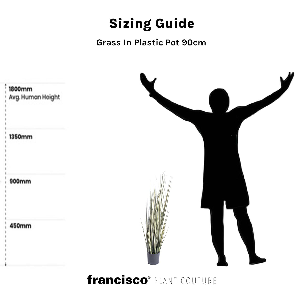Grass In Plastic Pot 90cm