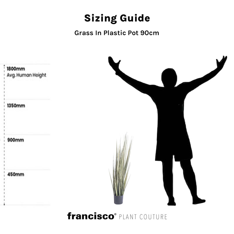 Grass In Plastic Pot 90cm - Plant Couture - Artificial Plants