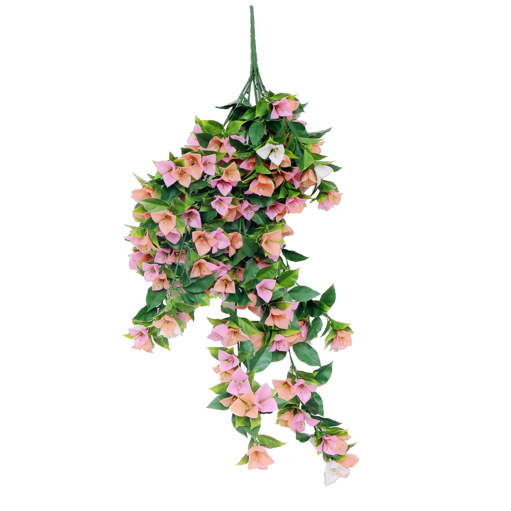 Hanging Bougainvillea UV Bush Light Pink - 92cm
