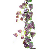 Plant Couture - Artificial Plants - Hanging Perilla Garland 180cm Purple Green - Close Up 