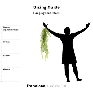 Hanging Fern 114cm - Plant Couture - Artificial Plants