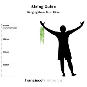 Hanging Grass Bush 75cm - Plant Couture - Artificial Plants