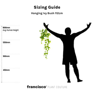 Hanging Ivy Bush 112cm - Plant Couture - Artificial Plants