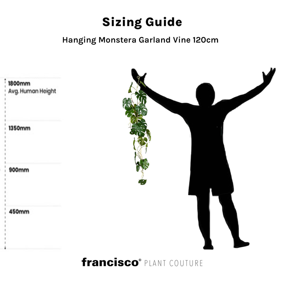 Hanging Monstera Garland Vine 120cm