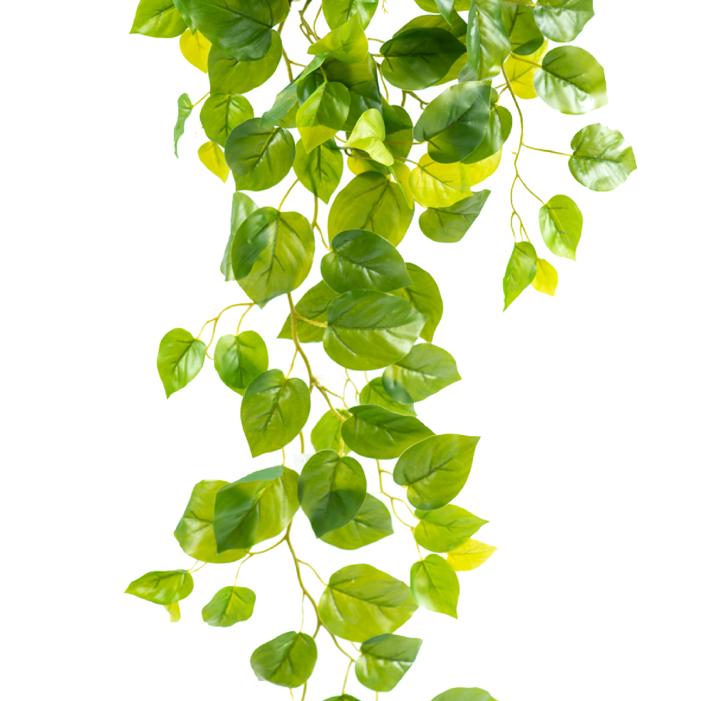 Plant Couture - Artificial Plants - Hanging Pothos Bush 107cm - Close Up