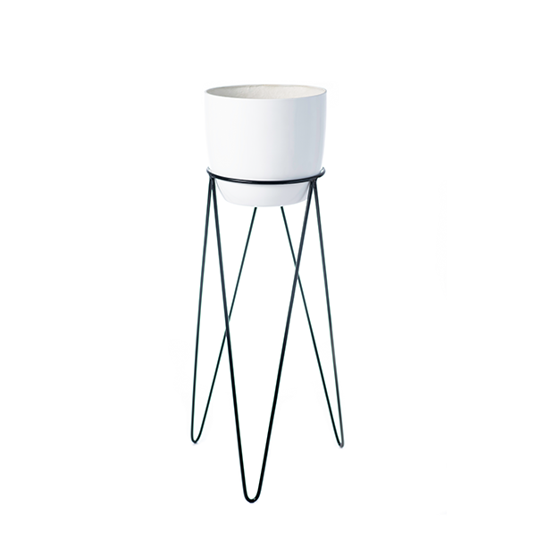 Plant Couture - Modern Planter Stand - Hairpin Stand 100cm - With Pot