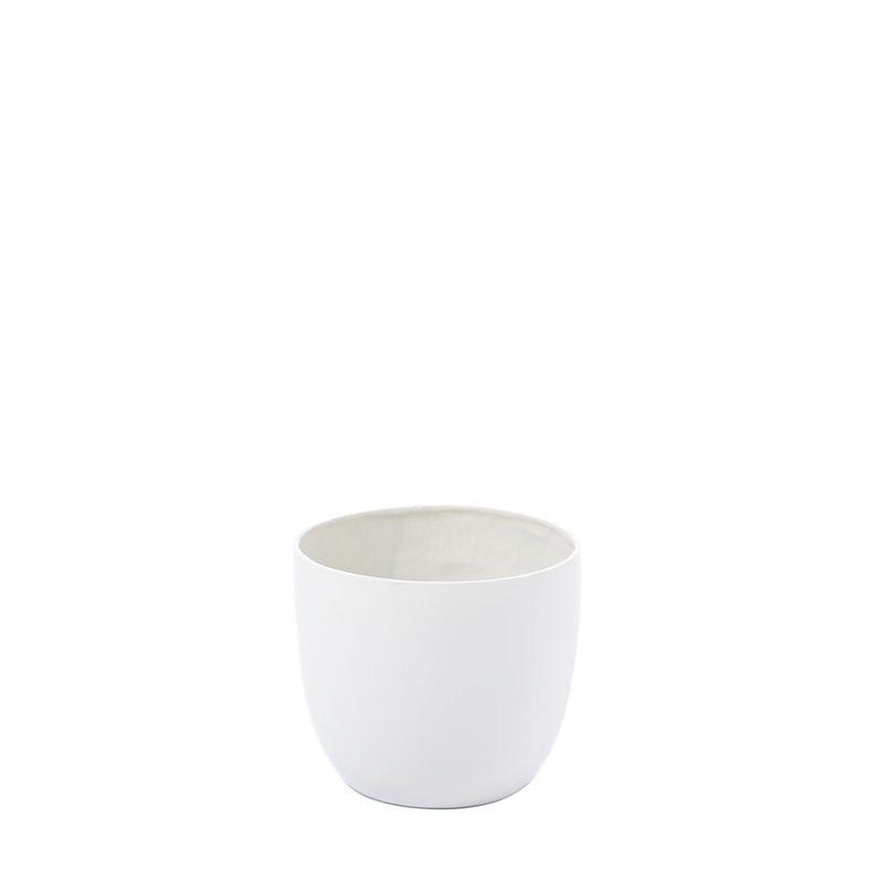 Plant Couture - Artificial Plant Pot - Montana Medium Gelcoat - White 